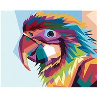 Diamondi - Diamond Painting - PORTRAIT OF A COLOURFUL DOG, 40x50 cm, Off canvas on frame - Diamond Painting