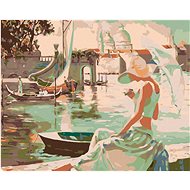 Diamondi - REFLECTION INTO THE SCENE, 40x50 cm, without frame and without canvas switching off - Diamond Painting