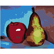 Diamondi - APPLE AND A TOY, 40x50 cm, stretched canvas on frame - Diamond Painting