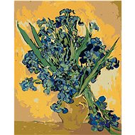 Diamondi - VASE WITH COSATES ON YELLOW BACKGROUND (VINCENT VAN GOGH), 40x50 cm, off canvas on frame - Diamond Painting