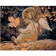Diamondi - ANGEL WITH CHRISTMAS CHICKENS AND JAWS, 40x50 cm, off canvas on frame - Diamond Painting