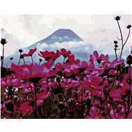 Diamondi - LUNAR FLOWERS IN THE MOUNTAINS, 40x50 cm, stretched canvas on frame - Diamond Painting