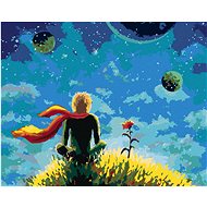 Diamondi - THE LITTLE PRINCE AND HIS ROSES, 40x50 cm, stretched canvas on frame - Diamond Painting