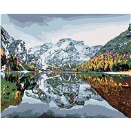 Diamondi - FIRST SNOW ON BRAIES LAKE, 40x50 cm, without frame and without canvas shut off - Diamond Painting