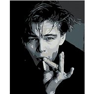 Diamondi - LEONARDO DICAPRIO WITH CIGARETTE, 40x50 cm, without frame and without canvas shut off - Diamond Painting