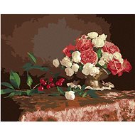 Diamondi - FLOWERS IN A VASE AND A THIRD, 40x50 cm, without frame and without canvas shut off - Diamond Painting