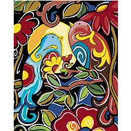Diamondi - FLOWER PAINTING WITH DANCERS, 40x50 cm, without frame and without canvas shut off - Diamond Painting