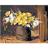 Diamondi - LUCKY FLOWERS IN A CUBICLE, 40x50 cm, without frame and without canvas switching off - Diamond Painting