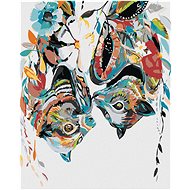 Diamondi - FLOWER Bats, 40x50 cm, without frame and without canvas shut off - Diamond Painting