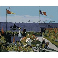 Diamondi - GARDEN IN SAINTE-ADRESSE (CLAUDE MONET), 40x50 cm, unframed and without canvas - Diamond Painting