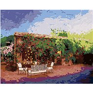 Diamondi - GARDEN IN TOSCAN, 40x50 cm, stretched canvas on frame - Diamond Painting