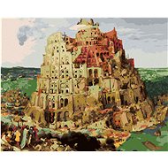Diamondi - BUILDING OF THE BABYLON TOWER (PIETER BRUEGEL), 40x50 cm, unframed and without canvas - Diamond Painting