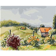 Diamondi - COUNTRY WITH VINES, 40x50 cm, stretched canvas on frame - Diamond Painting