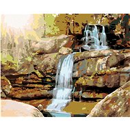 Diamondi - Diamond painting - SUN DUCKS AND WATERFALL - Diamond Painting