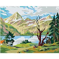 Diamondi - BEING UNDER THE MOUNTAINS, 40x50 cm, without frame and without canvas shut off - Diamond Painting