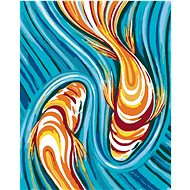 Diamondi - FISH HIDDEN IN PAINTING, 40x50 cm, stretched canvas on frame - Diamond Painting