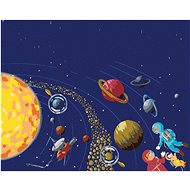 Diamondi - SPACE AND COSMONAUTS, 40x50 cm, without frame and without canvas shut off - Diamond Painting