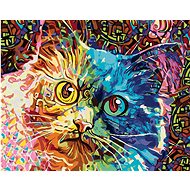 Diamondi - Diamond painting - COLOUR PAINTED CAT - Diamond Painting