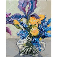Diamondi - COSTUMES AND PAMPLES IN A VASE, 40x50 cm, stretched canvas on frame - Diamond Painting
