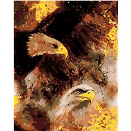 Diamondi - Diamond painting - TWO EAGLES IN COSMIC SPACE - Diamond Painting