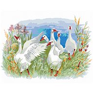 Diamondi - DOGS ON THE FARM, 40x50 cm, without frame and without canvas shut off - Diamond Painting