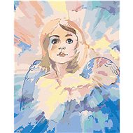 Diamondi - SMALL CHRISTMAS ANGEL, 40x50 cm, stretched canvas on frame - Diamond Painting