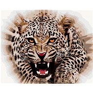 Diamondi - JAGUAR ATTACKING, 40x50 cm, stretched canvas on frame - Diamond Painting