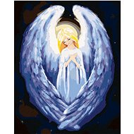 Diamondi - ANGEL WITH BIG WINGS, 40x50 cm, off canvas on frame - Diamond Painting