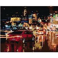 Diamondi - LIGHTED NIGHT CITY, 40x50 cm, without frame and without canvas switching off - Diamond Painting