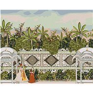 Diamondi - WONDERFUL WALL IN THE GARDEN MUGHAL, 40x50 cm, stretched canvas on frame - Diamond Painting