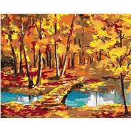 Diamondi - A WALK ACROSS A RIVER, 40x50 cm, without frame and without canvas shut off - Diamond Painting