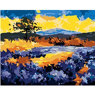 Diamondi - LEVANDULA FIELD IN PROVENCE, 40x50 cm, stretched canvas on frame - Diamond Painting