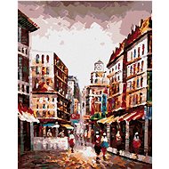 Diamondi - STREET IN HONG KONG, 40x50 cm, stretched canvas on frame - Diamond Painting