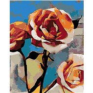 Diamondi - CUBICLE STYLE FLOWER CARTON, 40x50 cm, off canvas on frame - Diamond Painting