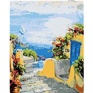 Diamondi - JOURNEY TO THE SEA ON THE ISLAND, 40x50 cm, without frame and without canvas shut off - Diamond Painting