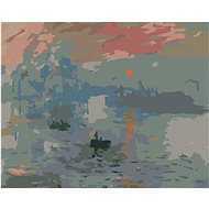 Diamondi - DOJEM, SUNRISE (CLAUDE MONET), 40x50 cm, off canvas on frame - Diamond Painting