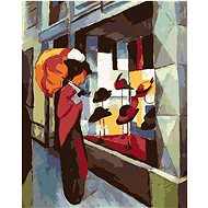 Diamondi - A SHOP WITH HATS (AUGUST MACKE), 40x50 cm, without frame and without canvas shut off - Diamond Painting