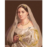 Diamondi - LADY WITH A HANGOVER (RAFFAELLO SANTI), 40x50 cm, without frame and without canvas shut o - Diamond Painting