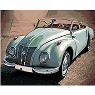 Diamondi - GREEN CAR AUDI, 40x50 cm, without frame and without canvas shut off - Diamond Painting