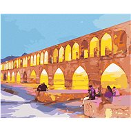 Diamondi - ILLUMINATED ALLAHVERDI KHAN BRIDGE IN IRAN, 40x50 cm, without frame and without shutting  - Diamond Painting
