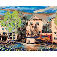 Diamondi - MAIN STREET IN NOVOSIBIRSK, 40x50 cm, stretched canvas on frame - Diamond Painting