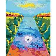 Diamondi - SPIRITUAL ABSTRACT JOURNEY, 40x50 cm, stretched canvas on frame - Diamond Painting