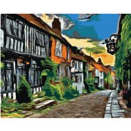 Diamondi - A STREET IN EAST SUSSEX, 40x50 cm, stretched canvas on frame - Diamond Painting