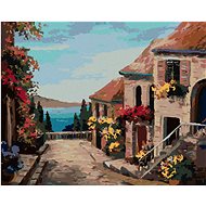 Diamondi - HOUSES CLOSE TO THE SEA, 40x50 cm, unframed and without canvas shut off - Diamond Painting