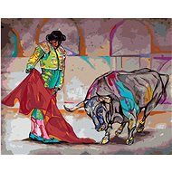 Diamondi - BULL AND CORRIDO, 40x50 cm, without frame and without canvas shut off - Diamond Painting