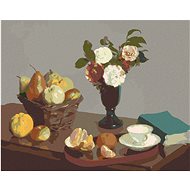 Diamondi - BEHIND THE WALL (H. FANTIN-LATOUR), 40x50 cm, without frame and without shutting off the  - Diamond Painting