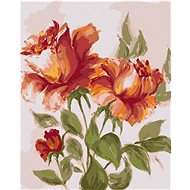 Diamondi - Diamond painting - RED ORANGE ROSES - Diamond Painting