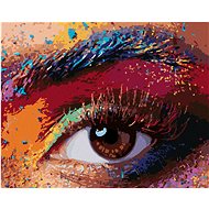Diamondi - WOMEN'S COLOUR EYE, 40x50 cm, without frame and without canvas shut off - Diamond Painting