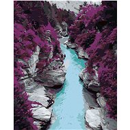 Diamondi - FIAL BOROVICE AND BLUE STREAM, 40x50 cm, without frame and without canvas shut off - Diamond Painting