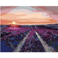 Diamondi - Diamond painting - LEVANDULA FIELD AND SUNSET - Diamond Painting